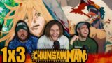 DENJI JUST WENT CRAZY!!! | Chainsaw Man 1×3 "MEOWY'S WHEREABOUTS" Group Reaction!