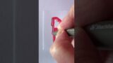 DRAWING A BLOOD DRIP EFFECT LETTER P Part 5 FULL DROP SHADOW | Posca Markers Drawing | Doodle Ideas