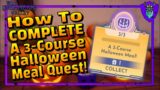 Disney Dreamlight Valley : How to COMPLETE a 3-Course Halloween Meal Quest!