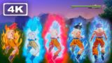 Dragon Ball Z Kakarot – All Goku Transformations Base & Ultra Instinct (4K 60fps)