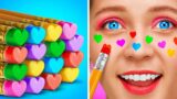FANTASTIC RAINBOW HACKS AND CRAFTS || Colorful Girly Hacks And DIY Ideas By 123 GO! FOOD