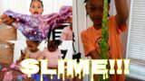 GIRLS PLAY WITH GLITTER SLIME! WATCH WHAT HAPPENS…| THE VIBE TRIBE KIDS