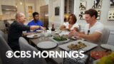 Gayle, Tony, Nate and Vlad share a meal to mark one year of "CBS Mornings"