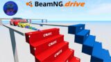 Giant & Small Cars vs Death Falls/BeamNg.Drive