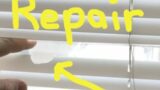 How to Fix Broken Mini Blinds * REPAIR REPLACE CHANGE SLATS * Broken Miniblinds