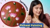 How to Paint Pichawai Painting Tutorial – Lotus Puchwai Art on Terracotta Plate