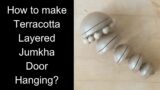 How to make terracotta jhumka door hanging – Home Decor | #jhumka #terracottajewellery