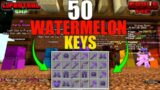 I OPENED 50 WATERMELON KEYS IN APPLE MC LIFESTEAL SMP