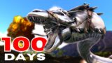 I Spent 100 Days With SUPER Dinos in Ark Modded!