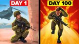I Survived 100 Days Fighting in WORLD WAR 3 (Not Minecraft)