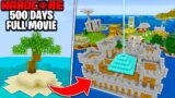 I Survived 500 Days on a SURVIVAL ISLAND in Hardcore Minecraft! (FULL MOVIE)