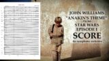 John Williams – "Anakins Theme" (from "STAR WARS" Episode 1). Score for Symphony Orchestra.