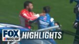Kyle Larson and Bubba Wallace FIGHT after wreck at Las Vegas | NASCAR ON FOX HIGHLIGHTS