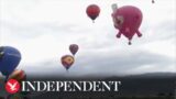 Live: Hot air balloons fly in the sky above New Mexico
