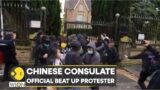 Manchester shocker: Chinese consulate official beat up protester; Manchester police launch probe