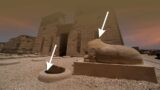 Mars perseverance rover capture first pylon and Entrance of the Temple of Khonsu at Karnak Temple