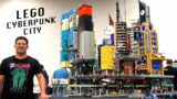 Massive LEGO Cyberpunk City Built by 11 People! Motorized Monorail + Lights