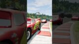 Mcqueen vs King Dinoco vs DOWN OF DEATH in BeamNG #shorts