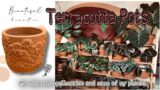 My Terracotta pots collection “Blossom”#terracotta #terracottapots  #pots