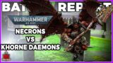 NECRONS vs KHORNE Daemons | LIVE Warhammer 40,000 Battle Report