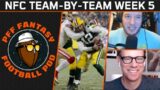 NFC team-by-team thoughts and Week 5 preview | PFF Fantasy Podcast