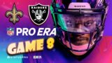 NFL Pro Era Football | "Game 8" – Raiders @ Saints | With Commentary #football #nfl #gameplay #vr