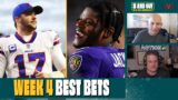 NFL Week 4 Best Bets: Bills-Ravens, Broncos-Raiders, Patriots-Packers, Titans-Colts | 3 & Out