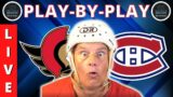 NHL GAME PLAY BY PLAY: CANADIENS VS SENATORS