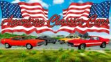 Old Style American Classics Cars vs Road of Death in BeamNG Drive