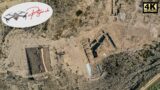 Phoenician archaeological site Cabezo Pequeno del Estano near Alicante Spain Iron Age by drone 4k