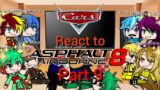 Pixar Cars React to Real Cars (Asphalt 8: Airborne) | Gacha Club | Part 9 | Read Description