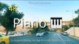 Quiet piano playing relaxing music with beautiful scenery | Amman City 4K 19/10/2022
