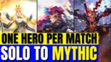 Reaching MYTHIC Using Every Hero Only ONCE! EP.1