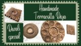 Reupload – Terracotta Diya specially handmade for Diwali | 3 unique Diyas #terracottatutorial