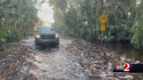 Roads still blocked by flooding on Volusia County island one month after Ian