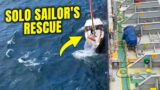 Solo Sailor's Rescue by Oil Tanker in Indian Ocean |  Sailing Aquarius Around The World | Sailboat