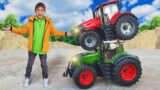 Stories about Tractors Fendt and Case – Crane HuIna came to the rescue