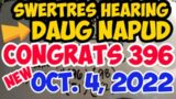 Swertres Hearing Today DAUG NAPUD October 4, 2022 | WIN UPLOADS