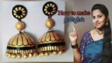 Terracotta jimikki kammal making video in tamil |Terracotta jumkas making in tamil