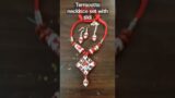Terracotta necklace set with mangtika(Tikli)