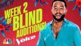 The Best Performances from the Second Week of Blind Auditions | NBC's The Voice 2022