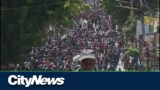 Thousands protest in Haiti over military supplies sent by Canada & U.S.