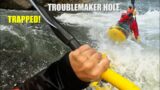 Trapped! Troublemaker Hole, Chili Bar, South Fork American River @ 1470 CFS