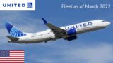 United Airlines Fleet as of March 2022