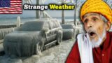 Villagers React To 10 Strangest Weather Events In US History ! Tribal People React To Weather In USA