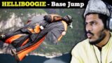 Villagers Surprised To Watch Base Jump For First Time ! Tribal People React To HELIBOOGIE