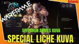 WARFRAME : Liches KUVA speedrun COMPLET armes