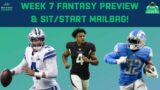 Week 7 Fantasy Football Preview & TNF Sit/Starts: Sit or Start Rondale Moore, Chris Olave?