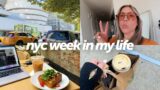 nyc week in my life: job update, Trader Joe's haul, exploring the city & trying new cafes