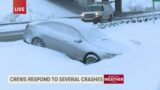 13 ON YOUR SIDE tracks weather, crashes and traffic as high impact snow continues